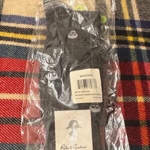 Robert Graham Charcoal Skull Socks